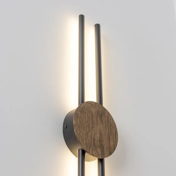 Aplică LED Brilagi WOODY COLLINE LED/15W/230V 80 cm stejar nuc