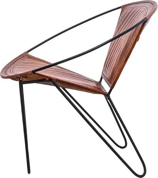 OFERTA Fotoliu de design PANCHO maro calitate II