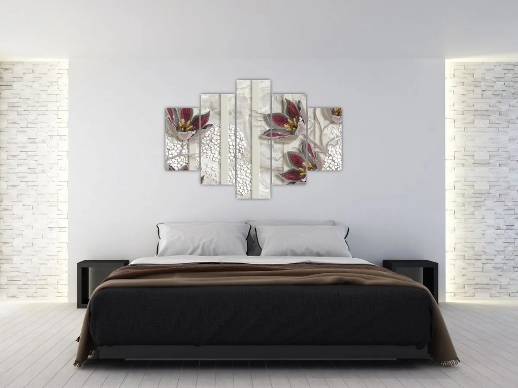 Tablou - Flori decorative (150x105 cm)