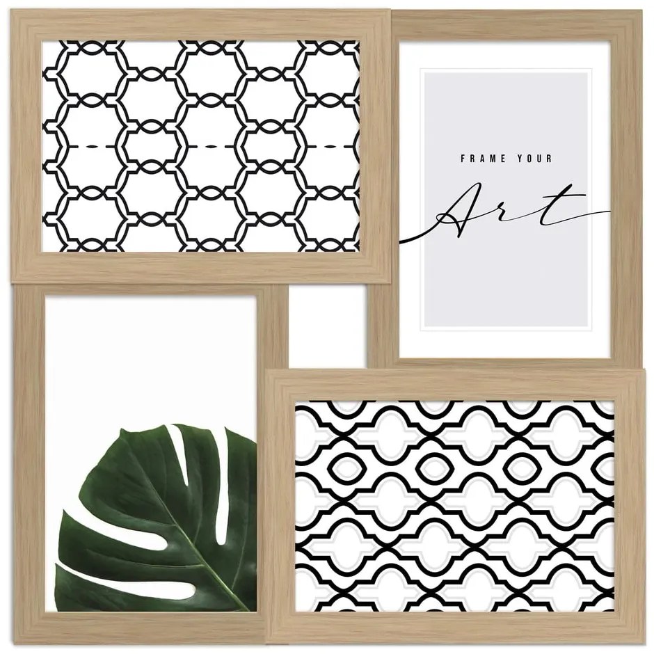 Ramă foto în culoare naturală de agățat 27x27 cm Beech – knor