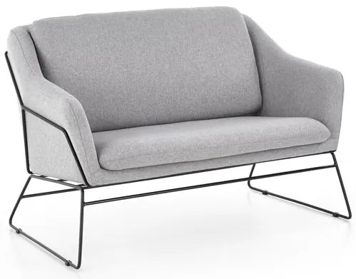 Fotoliu relaxare dublu gri deschis HAMAR 2 XL
