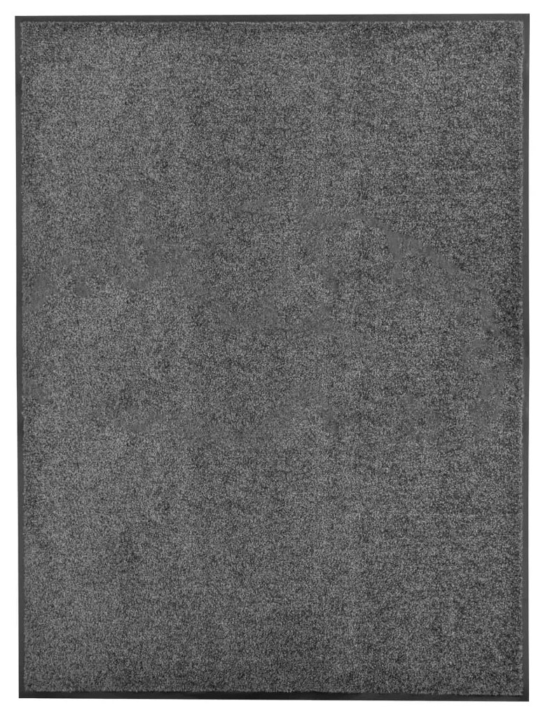 vidaXL Covoraș de ușă lavabil, antracit, 90 x 120 cm