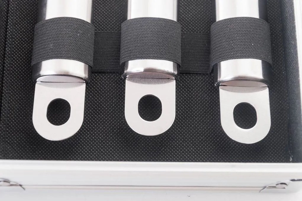 Set 5 unelte pentru grătar G21, carcasă de aluminiu