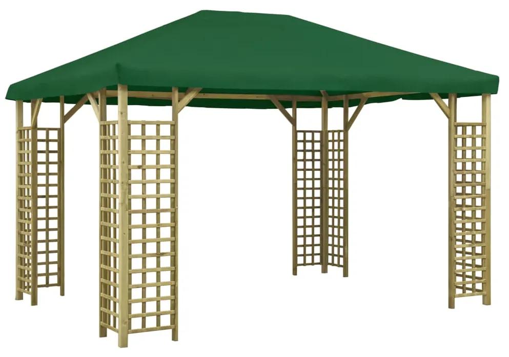 Pavilion, verde, 4 x 3 m (310033+47715) Verde, 4 x 3 m