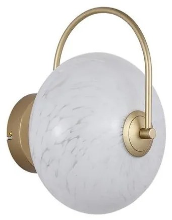 Aplica LED metal auriu sticla decorativa Confetti