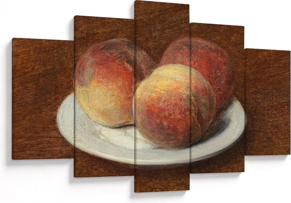 Tablou - Henri Fantin-Latour, Three Peaches on a Plate, reproducere (150x105 cm)