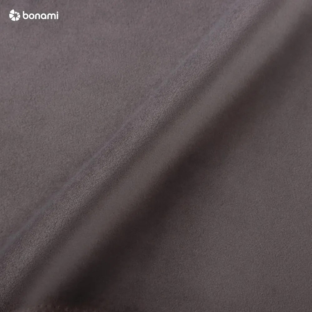 Canapea din catifea Milo Casa Santo, 219 cm, gri închis