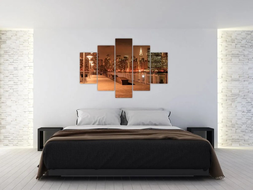 Tablou - Noaptea orașului (150x105 cm)