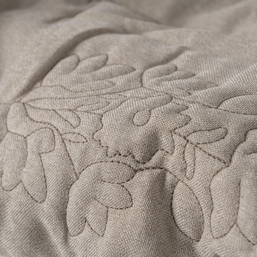 Cuvertură taupe matlasată 180x260 cm – Ixia