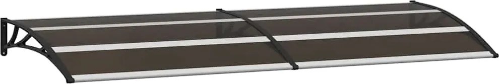 vidaXL Copertină de ușă, negru, 240 x 75 cm, PC