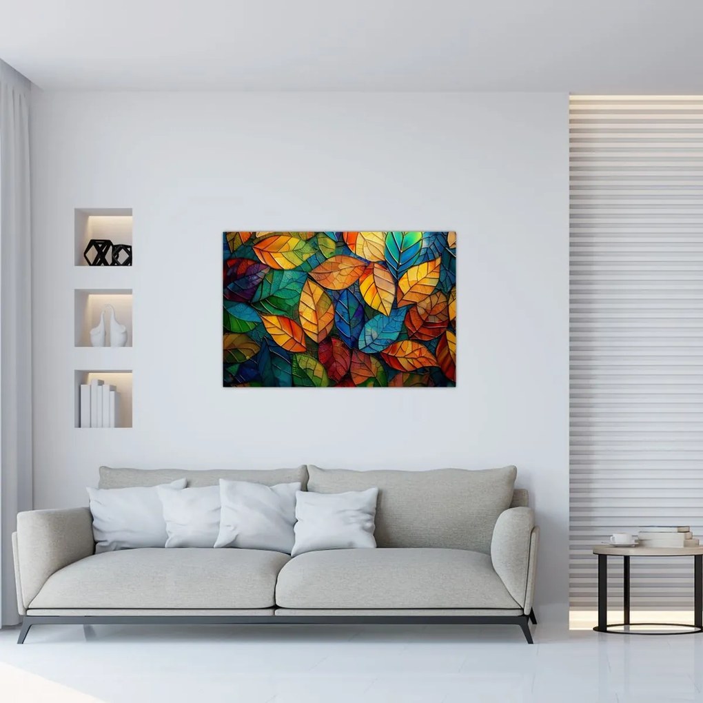 Tablou - Mozaic din frunze (90x60 cm)