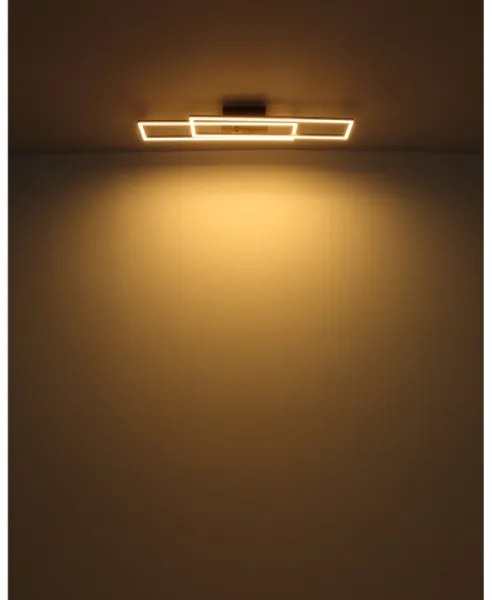 Plafonieră LED Globo 67208-30 DAKARI LED/30W/230V 3000K 60x80 cm negru