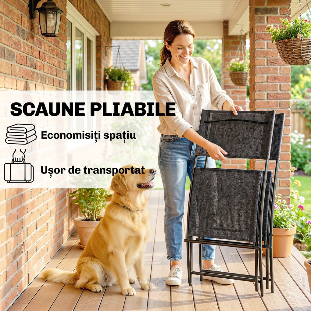 Outsunny bistro economisire spațiu pliabil | Aosom Romania