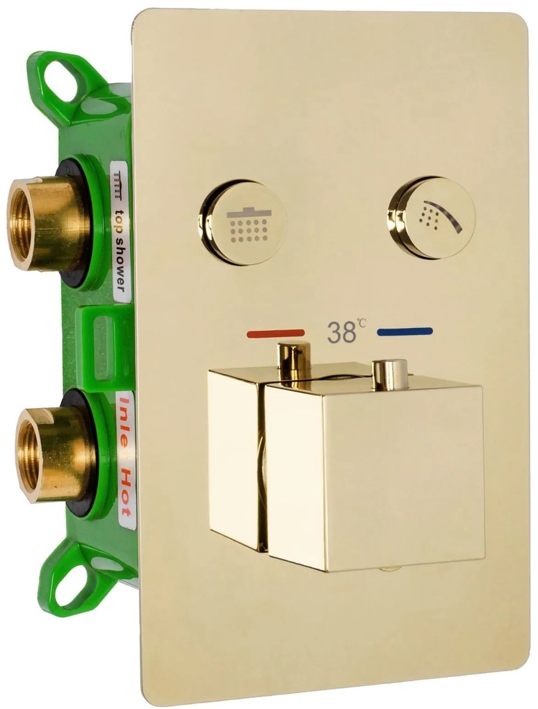 Set de duș incastrat Rea FENIX DAVIS GOLD BOX