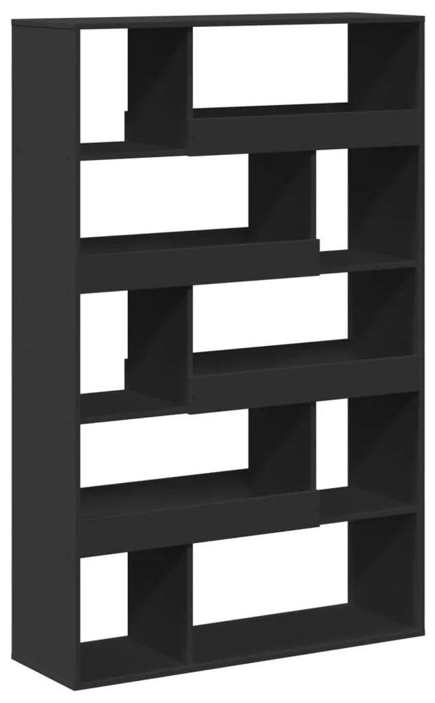 3309340 vidaXL Bibliotecă, negru, 100x33x156,5 cm, lemn prelucrat