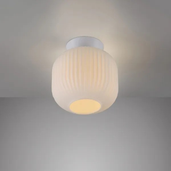 Schöner Wohnen 13574-16 - Plafonieră NAMI 1xE27/25W/230V, diam. 20 cm, albă