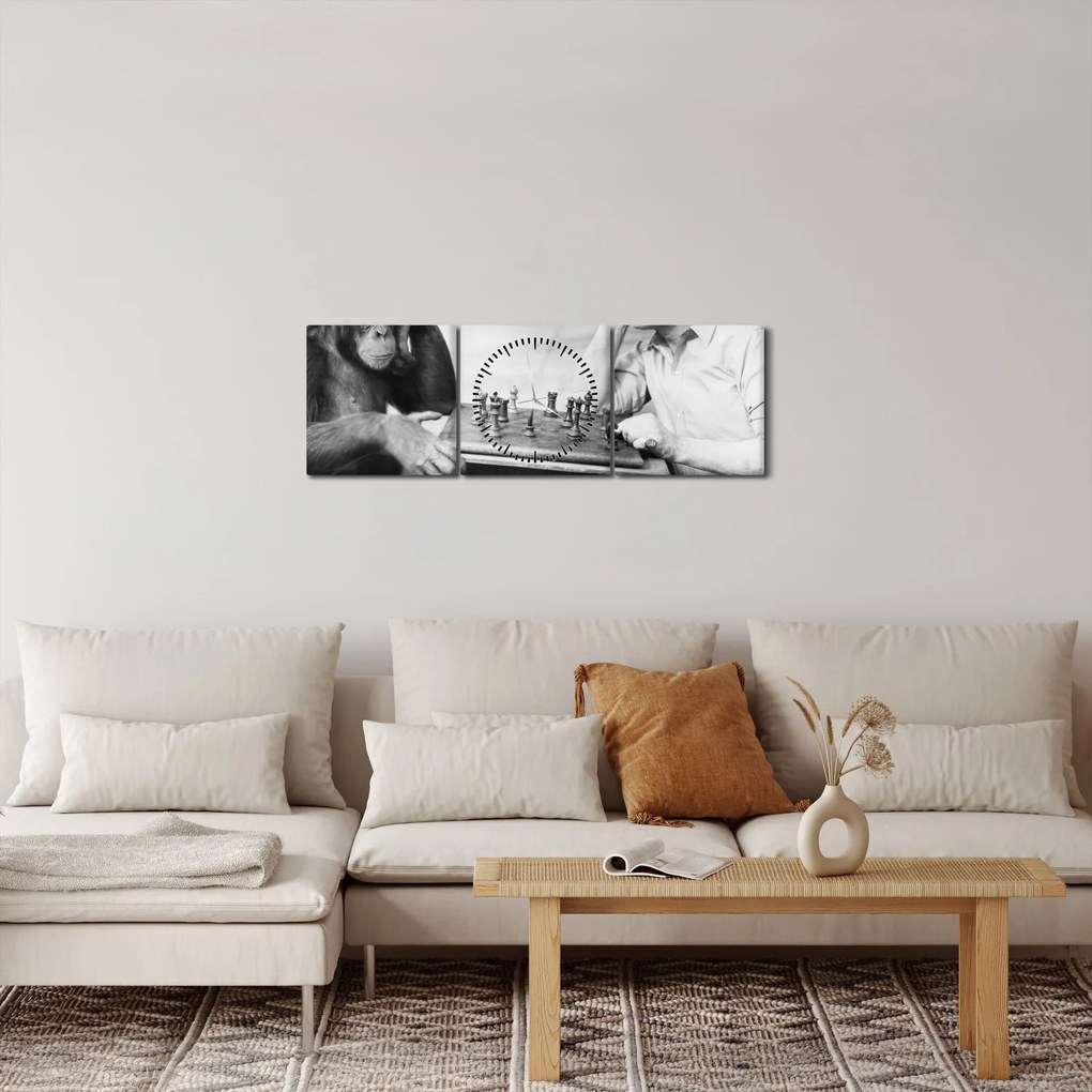 Tablou - Circ 2 (cu ceas) (90x30 cm)