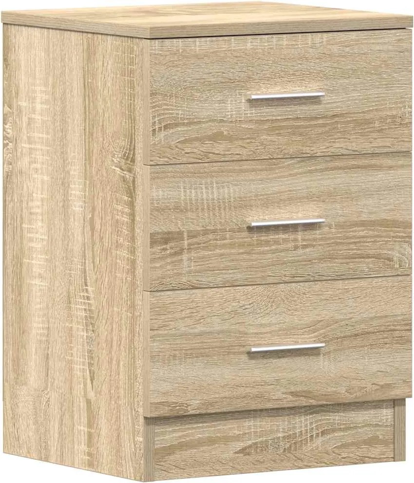 vidaXL Noptieră, stejar sonoma, 38x35x56 cm, lemn prelucrat