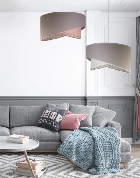 Lustră pe cablu Duolla CELLO 1xE27/40W/230V d. 45 cm verde