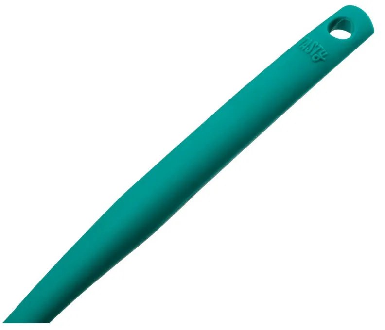 Polonic Tasty 678202, Orificii de scurgere, Maner moale, 30 cm, Silicon, Verde