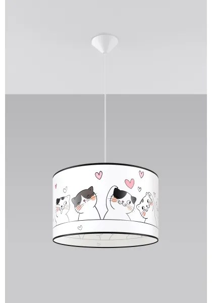 Lustră pe cablu pentru copii Sollux SL.1419 CAT 1xE27/15W/230V d. 40 cm