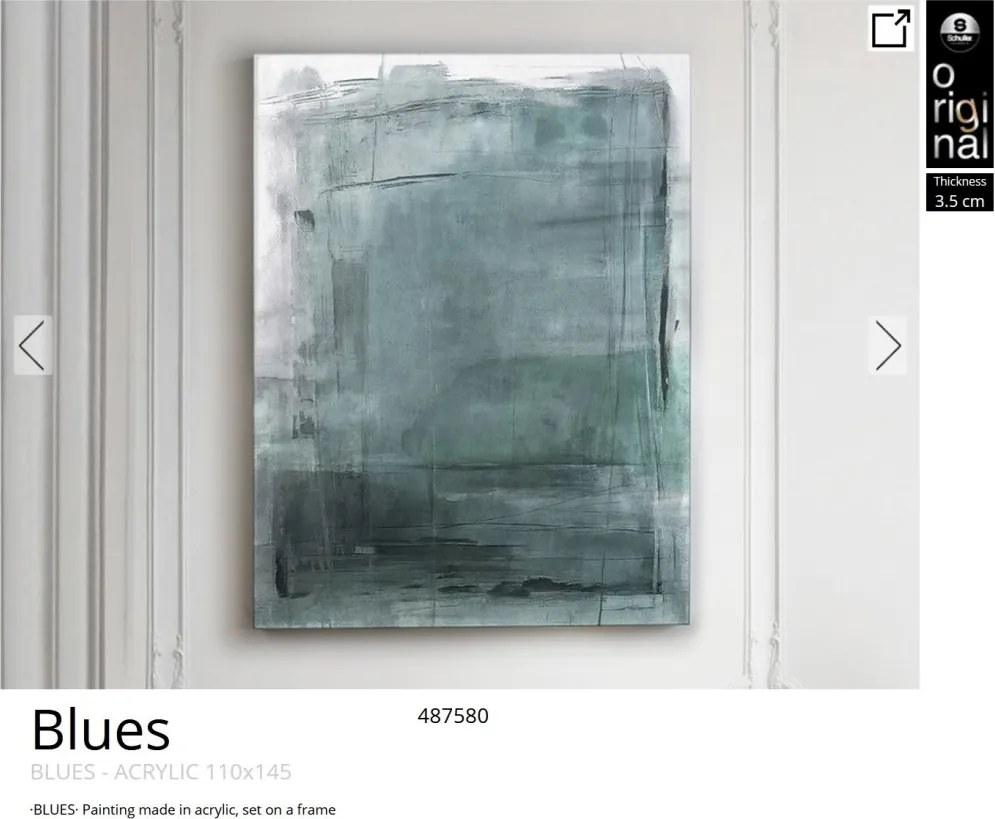 Tablou de perete decorativ Blues 110x145cm