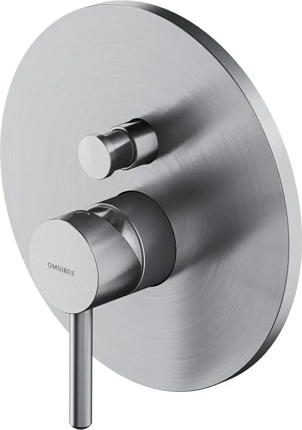 Baterie cada-dus incastrata Omnires Y finisaj nichel periat fara corp ingropat