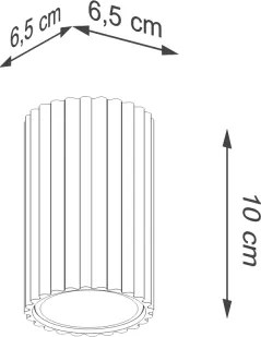Brilagi - Spot LED CRESTO 1xGU10/10W/230V 10 cm vișiniu