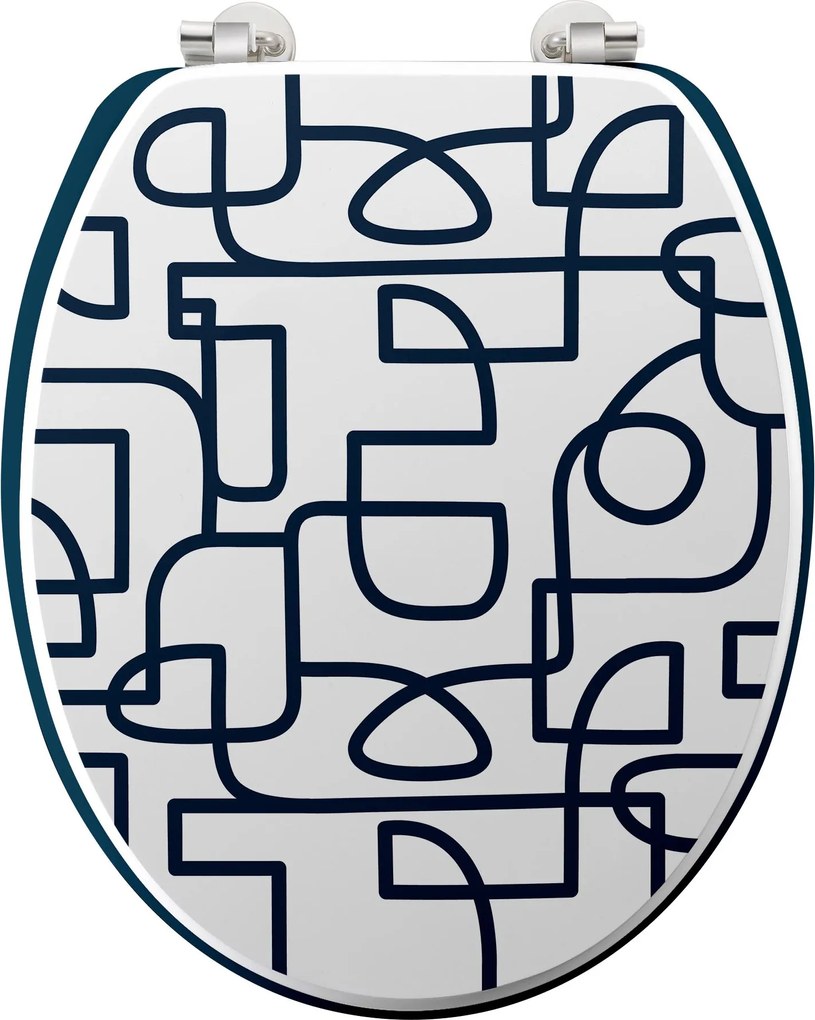 Capac WC LABYRINTHE, MDF, 37,5 x 46 cm