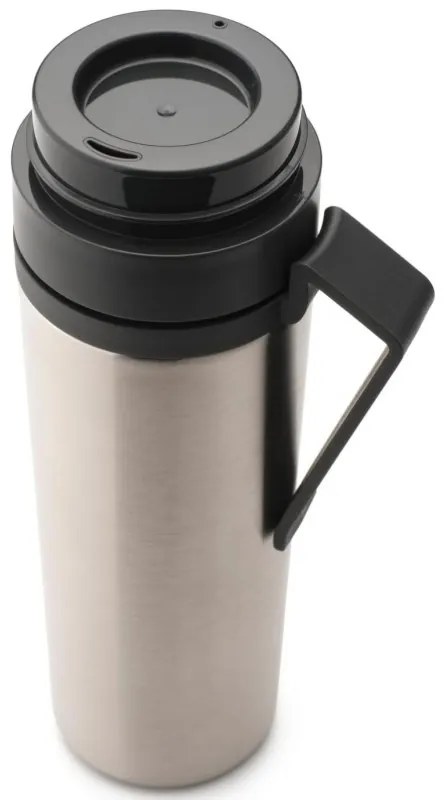 Sticla thermos Brabantia Make&Take 1008487, 500 ml, Pereti dubli, Fara BPA, Argintiu/gri închis