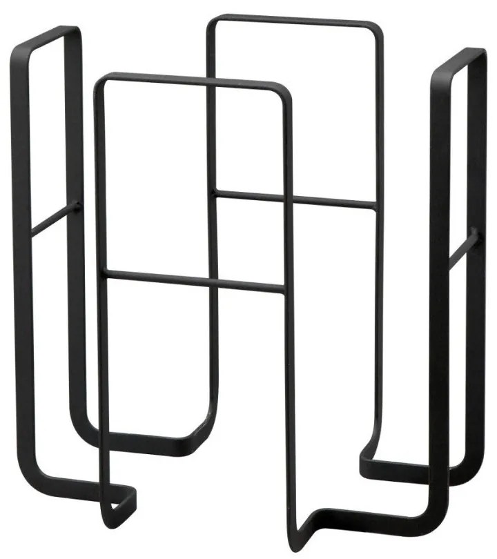 Suport pentru reviste și ziare YAMAZAKI Tower, negru