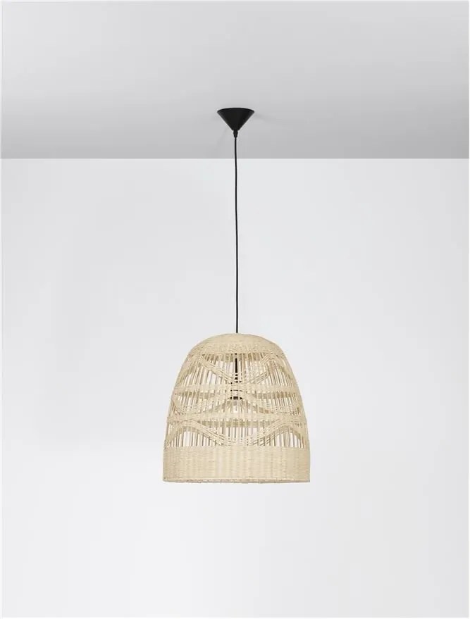 Lustra / Pendul modern design natural ratan MARLO D-46cm