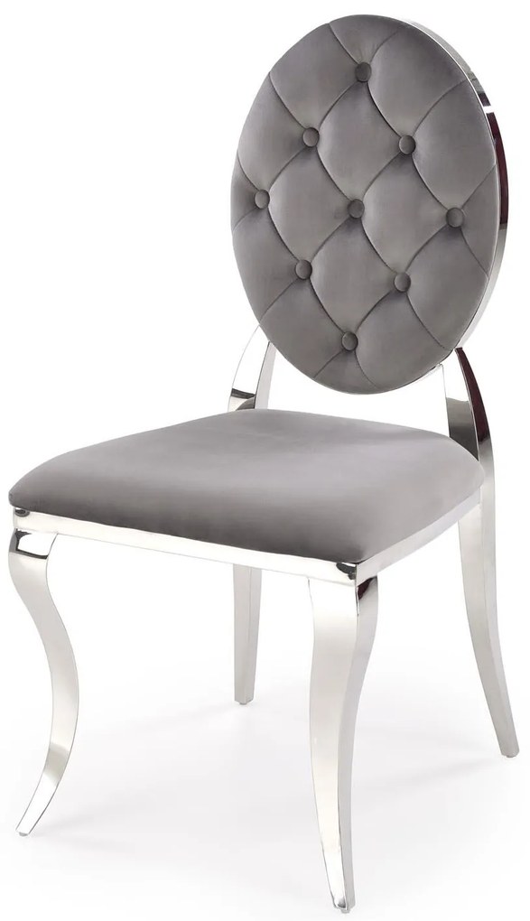 Scaun sufragerie Regino (gri + argintiu). 1123670