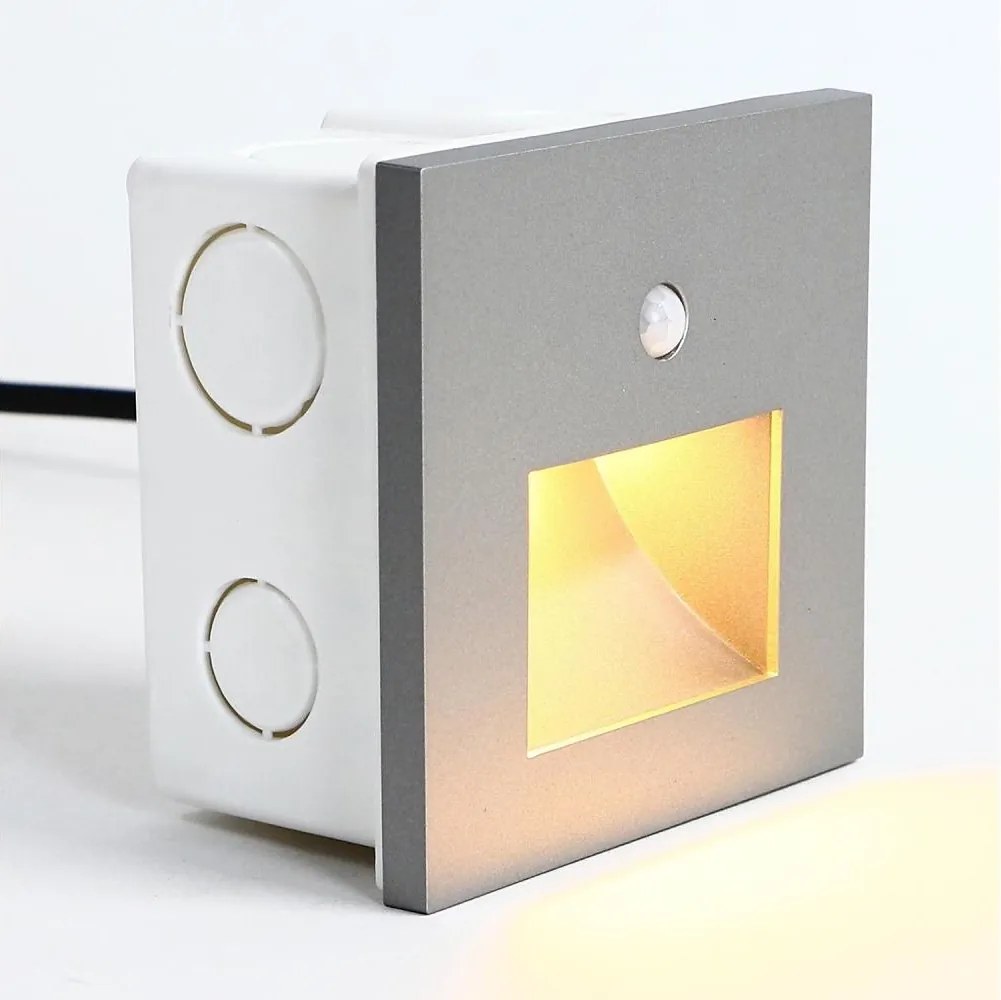 Emithor 70416 - Lumină LED pentru scări cu senzor SUNNY LED/1W/230V gri