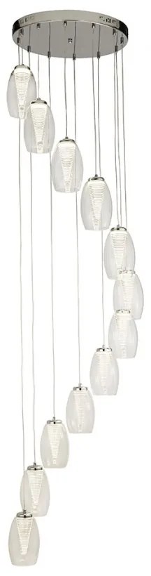 Lustra LED suspendata design XXL Cyclone 12L 97291-12CL SRT