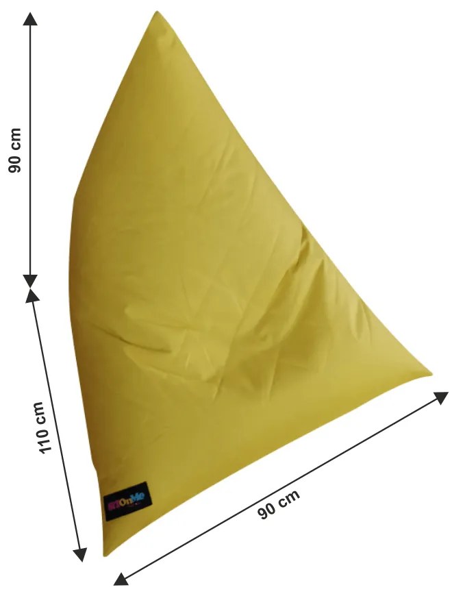 Fotoliu tip sac, material textil muştar, VETOK