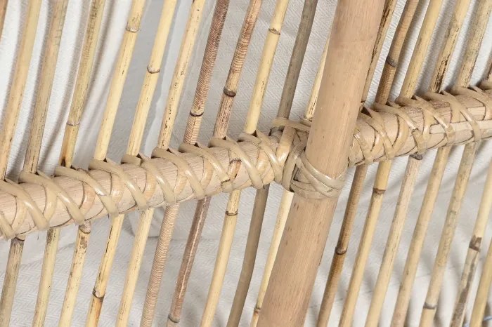 Canapea de exterior, 4 locuri, din bumbac si rattan, Luma