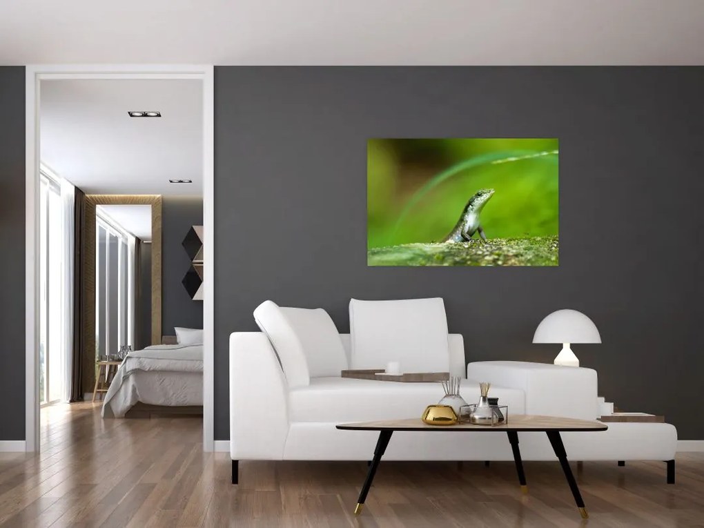 Tablou cu șopârlă (90x60 cm)
