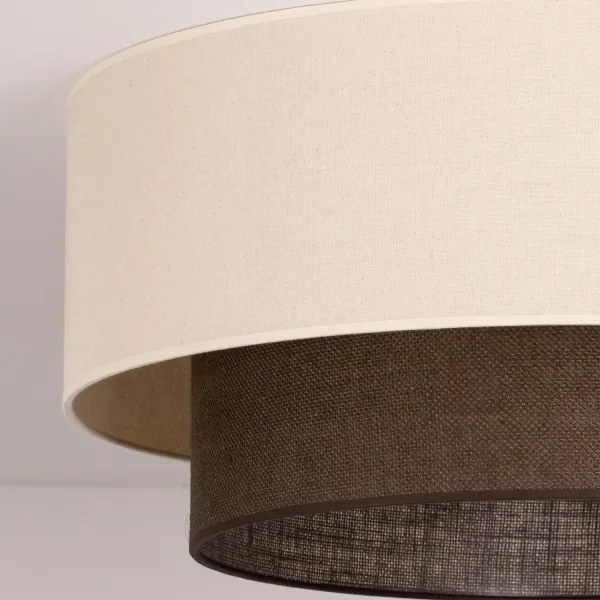 Brilagi - Plafonieră LED BOHO STYLE, 3xE27/15W/230V, Ø 60 cm, crem/maro