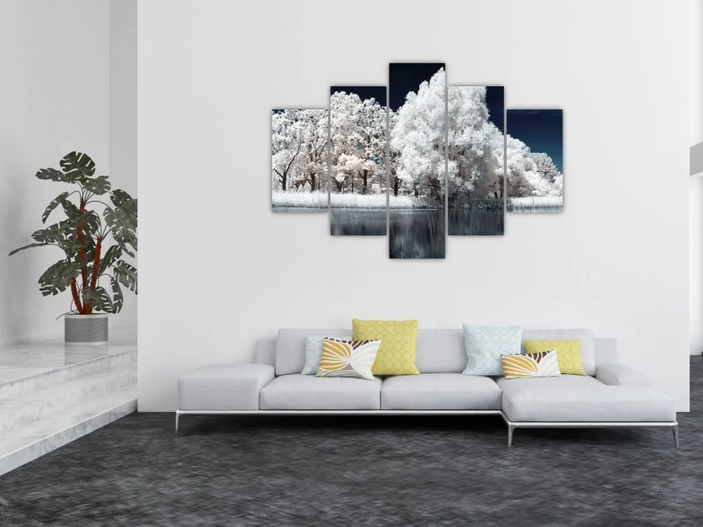 Tablou - Albă ca Zăpada Albă ca Zăpada Copaci (150x105 cm)