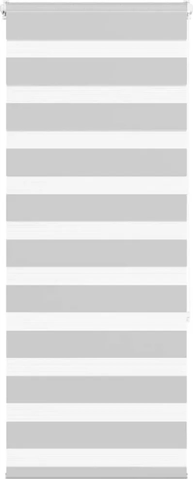 vidaXL Jaluzea tip zebra gri deschis lățime țesătură 50,9 cm poliester
