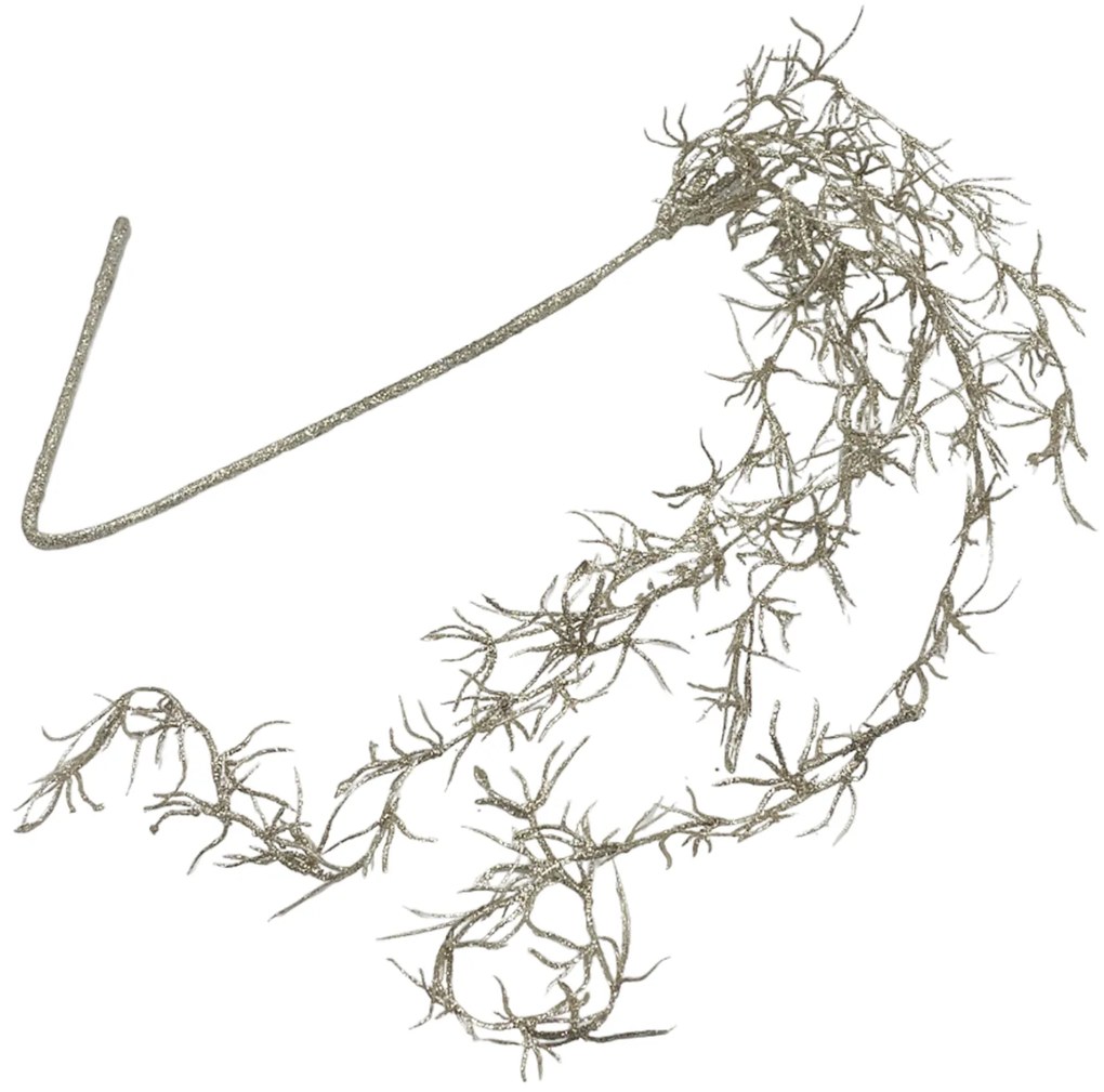 Ghirlanda decorativa BRIGHT, Auriu, 55cm