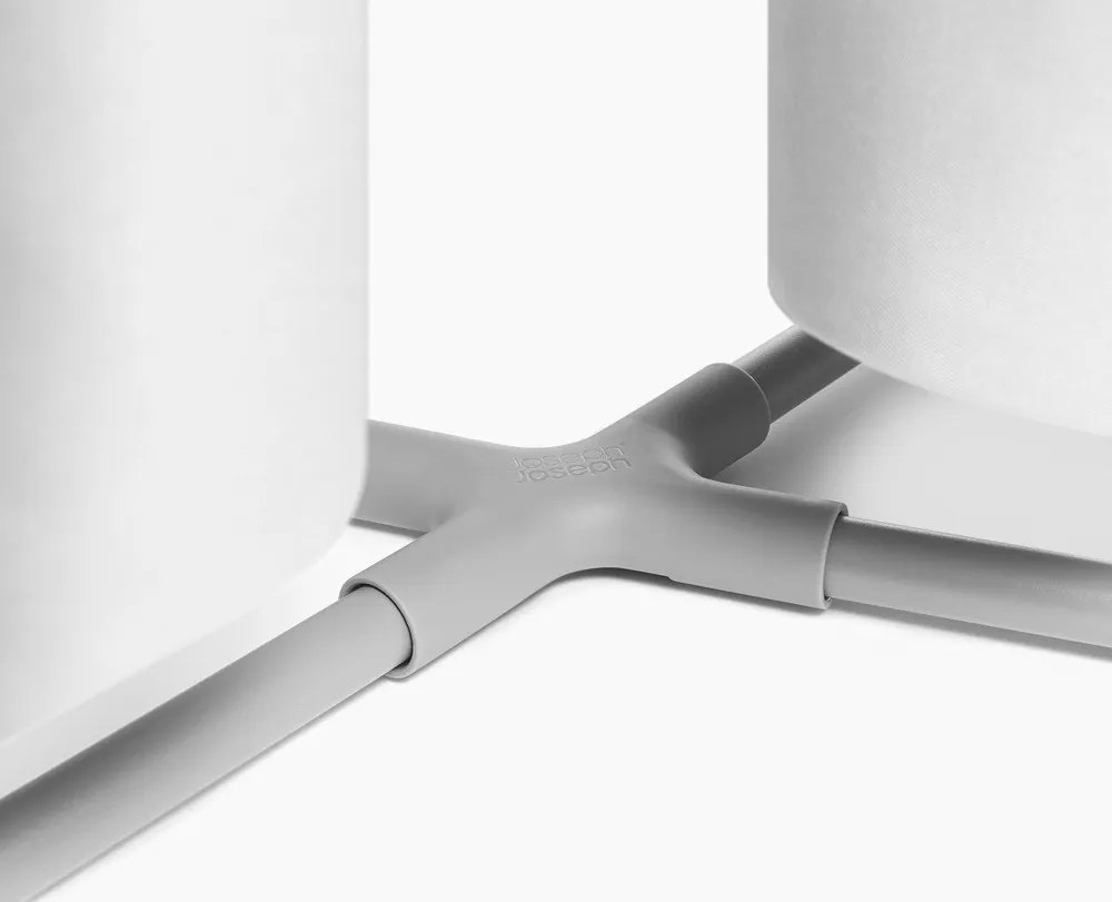 Coș de rufe gri deschis 2x40 l din material textil Duo – Joseph Joseph