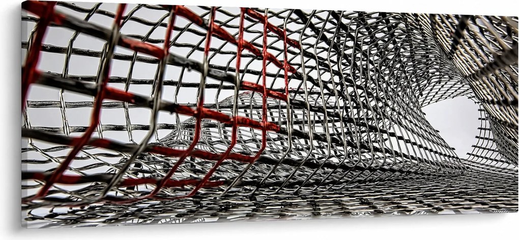 Tablou cu construcție din fier (120x50 cm)