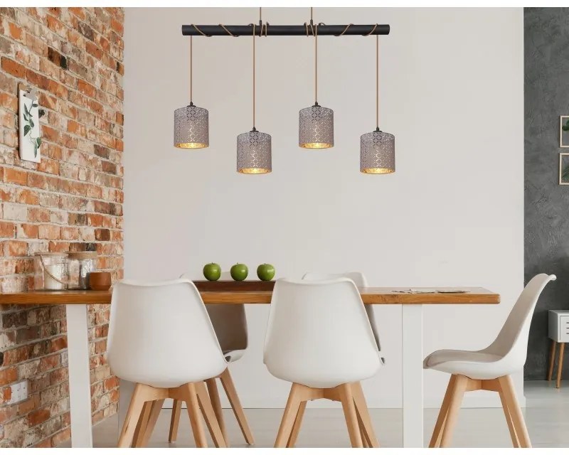 Lustra suspendata design modern CINDY 15584-4H1 GL