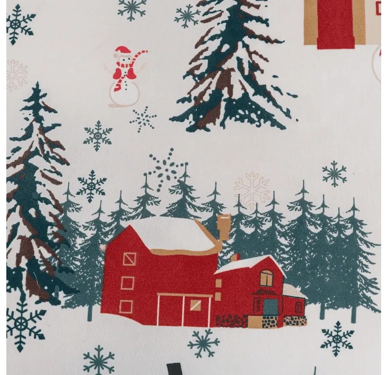 Lenjerie de pat din microfibra SNOWY HOUSES alb Dimensiune lenjerie de pat: 70 x 90 cm | 140 x 220 cm