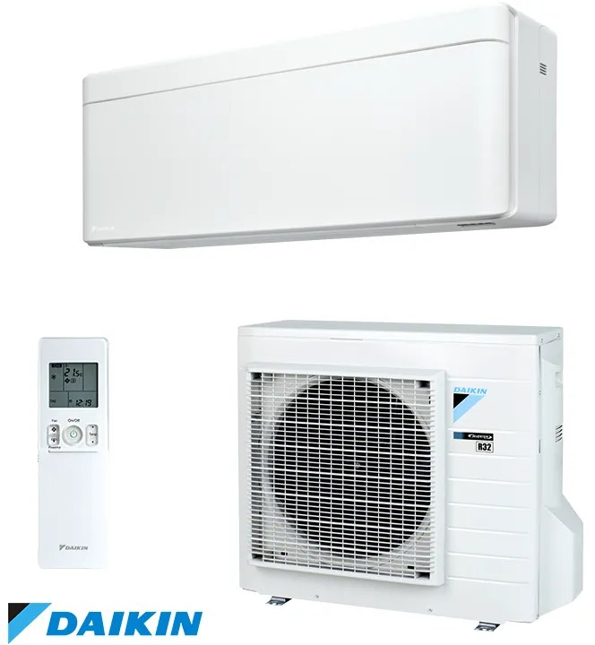 Aparat de aer conditionat inverter Daikin Stylish FTXA25AW + RXA25A, 9000 BTU, 17 m², A+++ / A+++, Wi-Fi, R-32, Alb