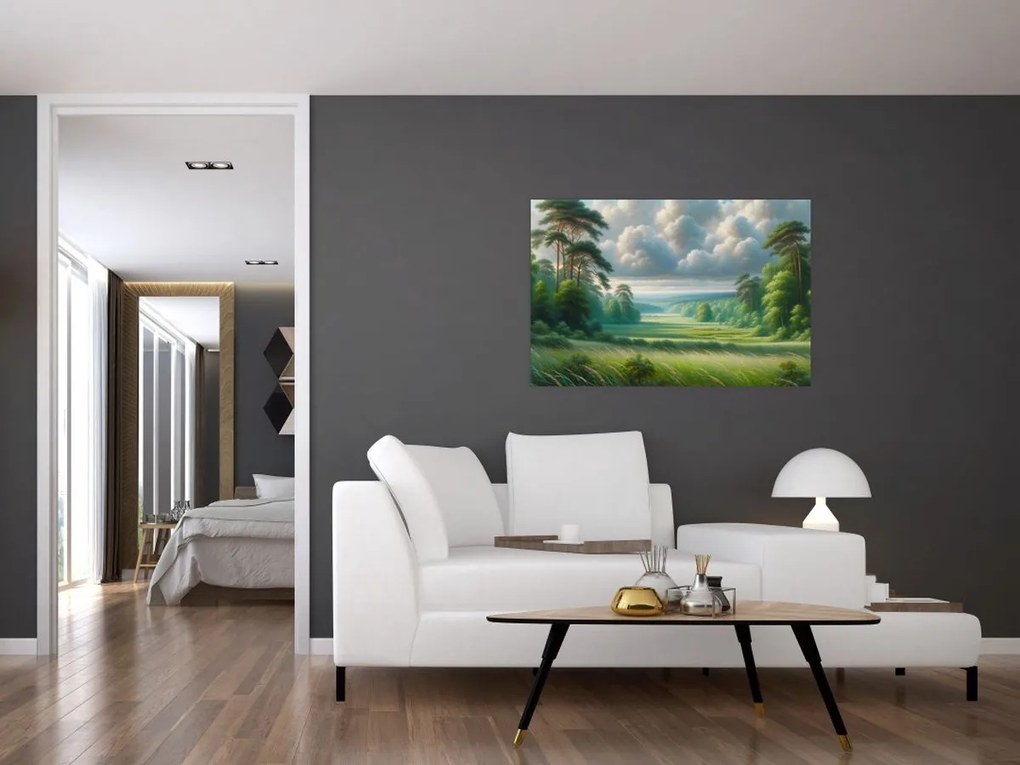 Tablou - Peisaj verde (90x60 cm)