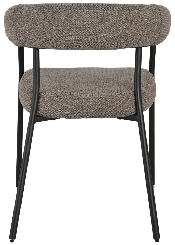 Scaun de dining Trivio, maro, picioare negre