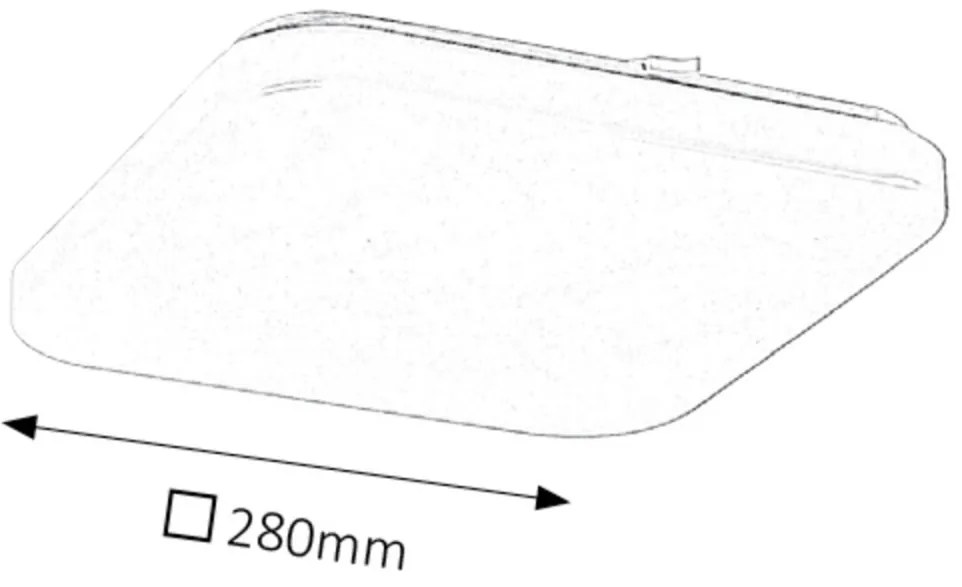 Plafoniera LED design slim modern Rob 28cm
